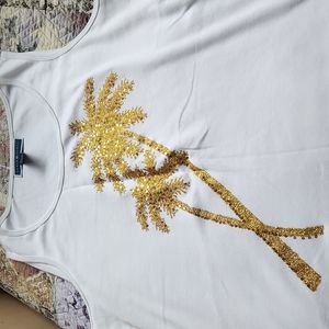 Karen Scott. Never worn. Palmtree sleeveless top